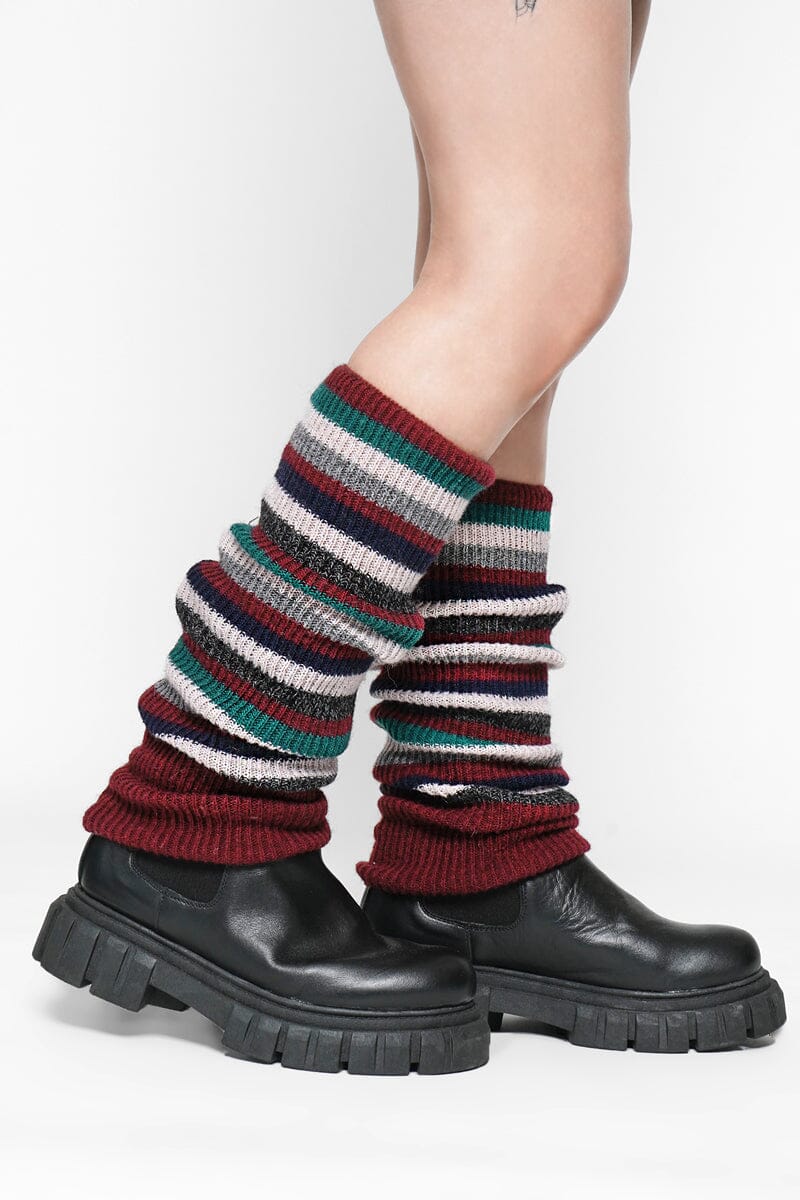 Penny Stripe Leg Warmers Leg Warmers NOCTEX